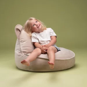 Alternative view of Wigiwama | Bear Beanbag Dusty Beige Fluweel