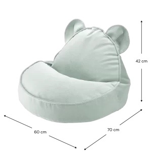 Alternative view of Wigiwama | Bear Beanbag Misty Green Fluweel