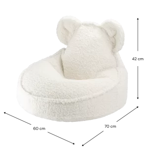 Alternative view of Wigiwama | Bear Beanbag Cream White Teddy